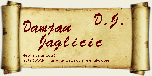 Damjan Jagličić vizit kartica